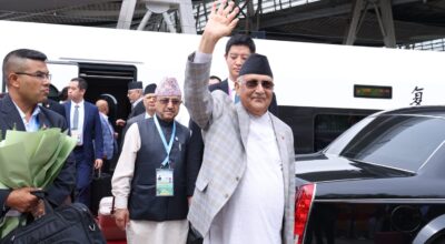बेइजिङ पुगे प्रधानमन्त्री ओली