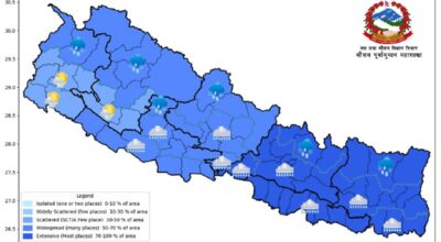 पश्चिमी वायु र ‘मोन्था’ चक्रवातको नेपालमा असर : विभिन्न स्थानमा वर्षा र हिमपातको सम्भावना, यात्रामा सावधानी अपनाउन आवश्यक