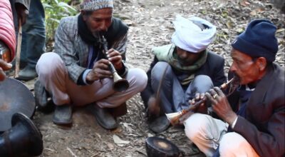 हराउँदै परम्परागत पञ्चेबाजा बजाउने चलन