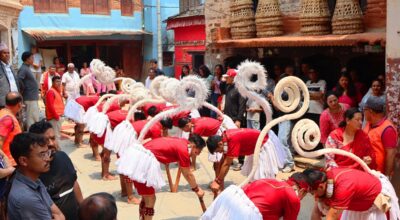 एक्काइस महिना देखाएर समापन गरियो हनुमान नाच