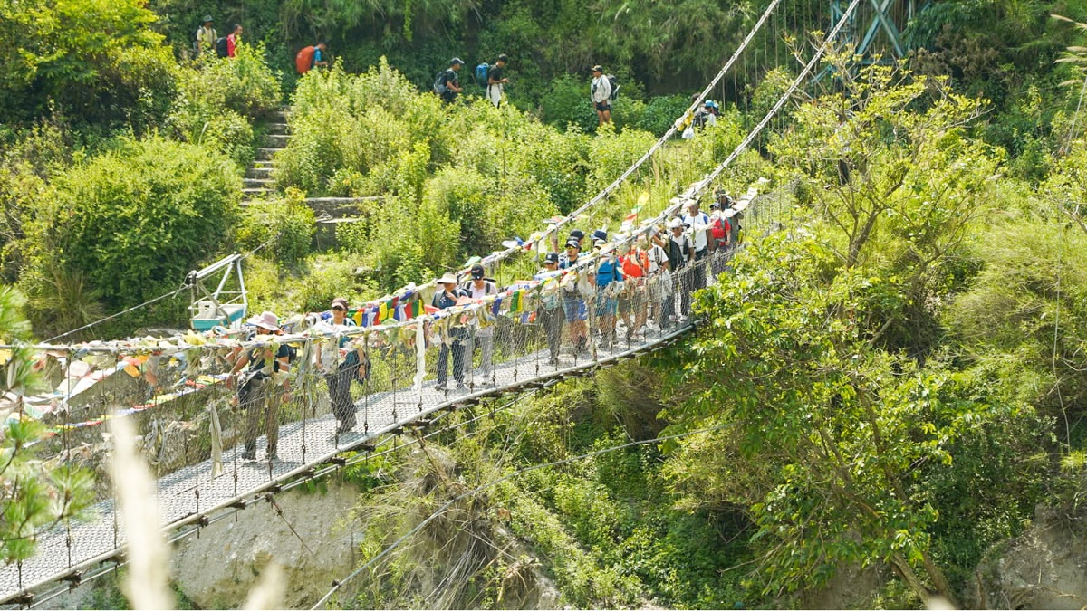 पर्यटन प्रवर्द्धनका लागि स्याप्रुबेँसीदेखि पम्बुसम्म परीक्षण दौड